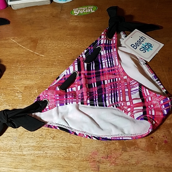 Beach Stop Metallic Plaid Bottoms - Picture 1 of 1